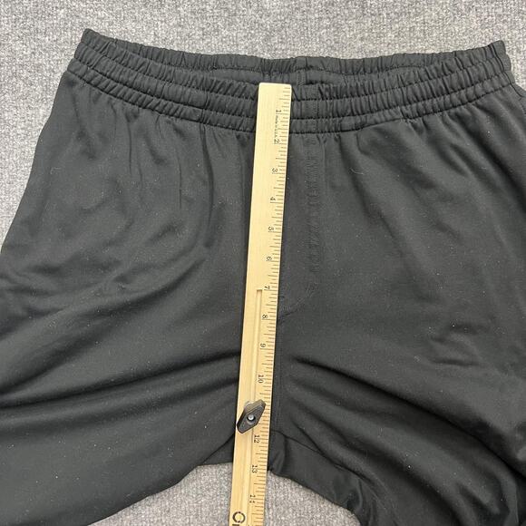 prAna Pants Mens Large Black Athletic Track Elastic Waist Zip Hem Lightweight - Picture 10 of 13